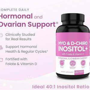 Cápsulas de Ácido Fólico, Vitamina D, Mioinositol y D-Chiroinositol para la Salud Hormonal y Fertilidad Ovárica de Mujeres Adultas - Product Image 2