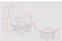 Chaise Berçante Traditionnelle en Bois Massif Écologique à Glissement Fluide pour Crèche, Meuble de Maison à Prix Bas, Vente Chaude Transfrontalière