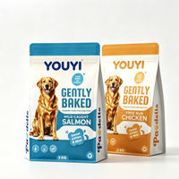 Sac à fond plat personnalisé de qualité alimentaire avec fermeture éclair pour l'emballage de collations, de café, d'aliments pour animaux, anti-odeur, sac à 8 soudures latérales 1kg 3kg 5kg