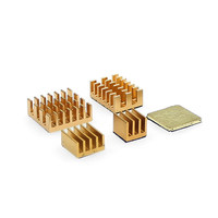 Kit de Disipador de Calor de Cobre/Aluminio con Adhesivo para Raspberry Pi 3B/4B, 5 Piezas/Juego para Refrigeración de Chips y Conducción Térmica