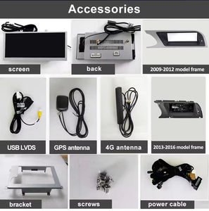 Lecteur DVD de voiture Android 13 8 cœurs 12,3 pouces Radio Carplay Navigation GPS pour conducteur droit pour <span class=keywords><strong>Audi</strong></span> A4 A4L A5 S5 - Product Image 6