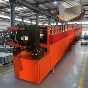 Rain Down Pipe Forming Machine with Motor for Colored Steel Tile Water Gutter Tube Reducer 380/440/480V - Product Image 1