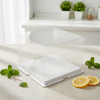 Boîtes cadeaux pour gâteaux et pains en PET transparent pliables de haute qualité avec logo personnalisé en gros