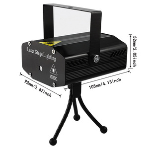 Mini projecteur laser 5W en alliage d'aluminium à contrôle sonore pour Noël, <span class=keywords><strong>DJ</strong></span>, discothèque et scène - Product Image 2