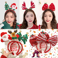 Accesorios para el Cabello de Plástico de Dibujos Animados Baratos de Fábrica, Personalizados, a la Moda, para Adultos y Niños, Decoración para Fiestas de Navidad