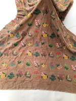 Robe de luxe pour femmes et enfants, style floral, robe en dentelle de coton brodée, tissu respirant et léger