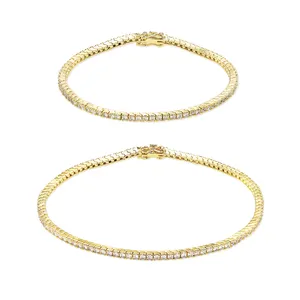 foxi jewelry brass High Quality 18k Gold Plated Designer Jewelry Famous Brands Luxury Bracelet ankelt tennis Jewelry Set