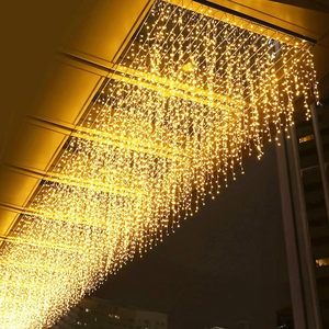 Tùy Chỉnh 4x0.6M 120LED Chuỗi Đèn Không Thấm Nước Đảng Wedding Vườn Cây Rèm Trang Trí Cổ Tích Giáng Sinh Ánh Sáng Ngoài Trời - Product Image 1