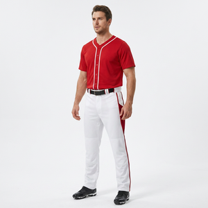 Conjunto de Uniforme de Béisbol Sublimado, Jersey con Botones Completos, Pantalones a Juego, Camuflaje Degradado Premium, Poliéster, Ropa Deportiva Unisex - Product Image 1