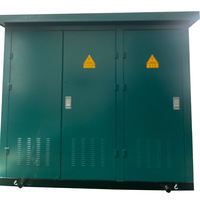 Subestación Transformadora Tipo Caja Monofásica/Trifásica Preinstalada, Cuarto de Distribución de Energía Completo para Exteriores, Modelo YB