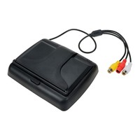 Moniteur de voiture pliable de 4,3 pouces, caméra de recul avec vision nocturne IR/LED, écran LCD/TFT, combinaison TV/DVD, AV