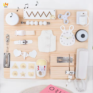 Haute qualité en bois multifonctionnel occupé conseil bébé Montessori éducation précoce jeu de compétences de vie jouets cognitifs sensoriels pour les enfants - Product Image 1