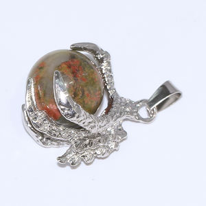 16 warna liontin cakar naga perak menakjubkan manik-manik bola batu bulat alami hadiah sempurna untuk gantungan kunci anting pembuatan kalung - Product Image 6