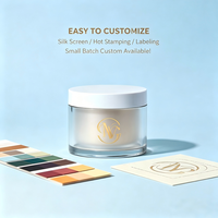 En stock – Pot cosmétique en PET à paroi épaisse de 30g, 50g, 80g, 100g avec couvercle en PP – Contenant en plastique écologique pour crème, gommage pour les lèvres, masque facial