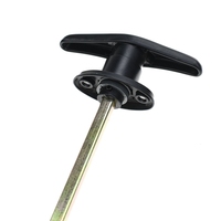 YH2929 Poignées de serrure d'urgence pour porte de garage, serrures à clé en forme de T
