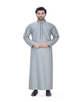 Meilleures ventes : Thobe saoudien pour adultes, respirant, d'été, à manches longues, pour hommes, style traditionnel musulman vintage, longueur au sol, anti-boulochage