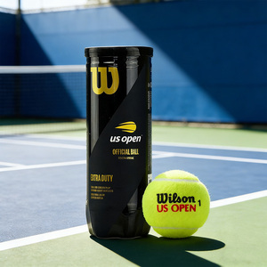 Balles <span class=keywords><strong>de</strong></span> <span class=keywords><strong>tennis</strong></span> <span class=keywords><strong>Wilson</strong></span> approuvées par l'ITF pour l'US Open, 3 boîtes avec balles à pression, construction en caoutchouc durable - Product Image 1
