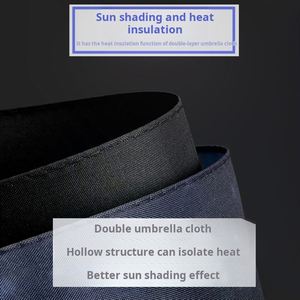 Parapluie inversé double couche LM-L renforcé anti-tempête avec poignée longue, idéal pour deux personnes, cadeau d'affaires - Product Image 4