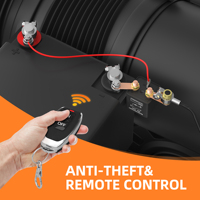 Relais de déconnexion de batterie électromagnétique scellé 24V 250A Démarreur électrique de voiture automatique avec contrôleur sans fil
