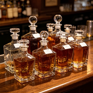 Nouvelle conception, <span class=keywords><strong>bouteille</strong></span> à liqueur/<span class=keywords><strong>vin</strong></span> <span class=keywords><strong>vide</strong></span> transparente en forme de diamant, texture cristalline haute transparence, avec <span class=keywords><strong>bouchon</strong></span> - Product Image 4