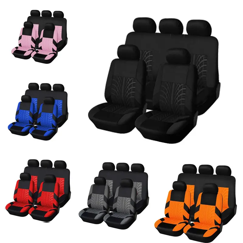 Комплект чехлов для автомобильных сидений PUERXIN из полиэстера, универсальный автомобильный Грузовик, внедорожник, автомобильный Стайлинг, внутренний защитный чехол для передних и задних сидений