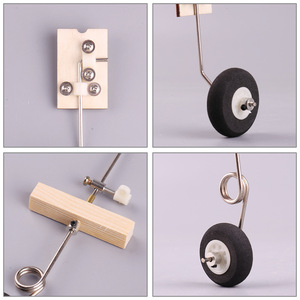 Kit de tren de aterrizaje Su27 para avión Rc, ala fija de madera, rueda delantera, dirección, amortiguación, cable de acero - Product Image 4