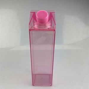 BPA Free Multiple Sizes <b>Plastic</b> Leak-Proof Push-Pull Lid <b>Straw</b> Minimalist Design Reusable Square Shape Party Use Transparent - Product Image 1