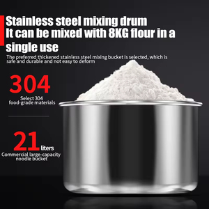 Commercial 20L-50L Spiral Bread Dough Mixer With Pure Copper Motor Stainless Steel Bowl for Wheat <b>Flour</b> Mill and Bakery Use 1. H - Product Image 3