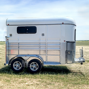 Remorque de camping pour 2 chevaux, transport spécial, remorque à double essieu, remorque pour chevaux, camping-car - Product Image 1