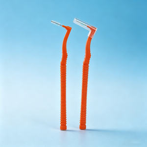 Brosse interdentaire en forme de L pour appareils orthodontiques, en bambou et plastique, écologique, réutilisable, mini brosse à <span class=keywords><strong>dents</strong></span> portable de voyage pour <span class=keywords><strong>les</strong></span> <span class=keywords><strong>dents</strong></span> - Product Image 1