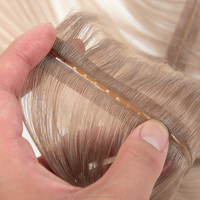 Extensions de cheveux russes Remy à double trame, injection directe d'usine, extensions de cheveux invisibles à bandes adhésives