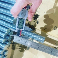 Grade 2 Threaded Rod Zinc Plated 3/8-16 UNC for Construction and General Fastening