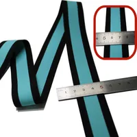 Fabricants en gros produisent une bande élastique à chevrons rayée de 3 cm, sangle en nylon de couleur intermédiaire pour sous-vêtements