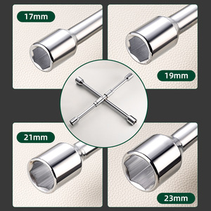 Clé à pneus pliable 17-23 mm, outil manuel robuste et haute résistance pour la réparation des pneus - Product Image 4