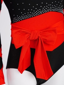 Traje de Gimnasia Estilo Chino para Niñas de 6 a 16 Años, Leotardo con Cinturón para Presentaciones, Patinaje Artístico y Espectáculos - Product Image 3