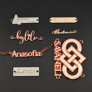 Factory Price Fashion <strong>Custom</strong> Cut Out logo Gold Metal Sewing <strong>Label</strong> Tags for Clothing - Product Image 6