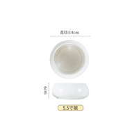 Service de vaisselle en céramique de style européen, minimaliste, pour la maison, comprenant assiettes, bols et baguettes, haut de gamme, blanc pur, idéal pour un cadeau de pendaison de crémaillère