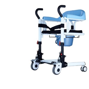 Adjustable Folding Lightweight <b>Portable</b> Medical Commode Toilet Movetoilet Wheelchair Transfer Chair <b>Shower</b> Transfer Wheelchair - Product Image 2