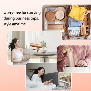 Sèche-cheveux portable innovant, mains libres, pliable, ionique, 1200W, haute vitesse, en alliage d'aluminium, avec accessoires de soin personnel de luxe - Product Image 3