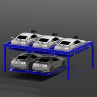 Système semi-automatique de stationnement de puzzle de stationnement de voiture à multiniveaux d'ascenseur et de glissière de stationnement intelligent de psh de deux niveaux