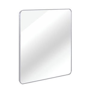Silver Metal Framed <b>Square</b> Wall <b>Mirror</b> 30 In X 30 In For Bathroom - Product Image 6
