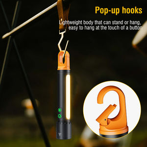 Linterna Boruit LED Recargable 21700, Linterna Multifuncional para Exteriores, Camping, Colgante, con Enfoque Telescópico - Product Image 5