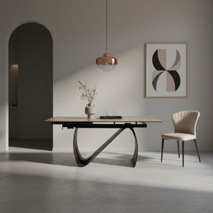 Tavolo da Pranzo di Lusso in Pietra Sinterizzata Nordica, Allungabile, per Ristorante, Grande Cucina e Sala da Pranzo - Product Image 3