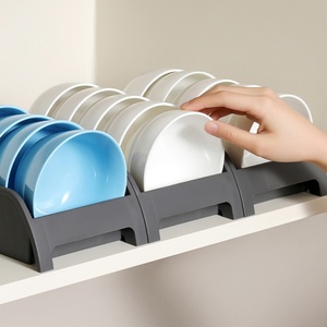 Kitchen Counter Cabinet Organizer Reusable Seasoning Holder Plastic Plates Bowls <b>Dish</b> Drainer Dying <b>Rack</b> Desk Storage Holder - Product Image 3