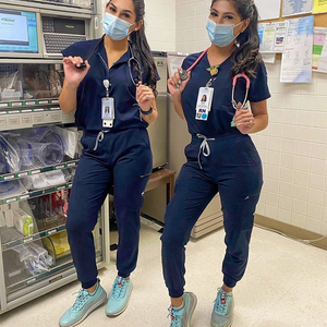 Uniforme de Enfermera de Rayón, Estilos 2022, Uniformes de Enfermería Personalizados para Mujer con Bolsillos, Uniformes de <span class=keywords><strong>Salud</strong></span> Elegantes, Pantalones Deportivos, Conjunto de Enfermería - Product Image 1