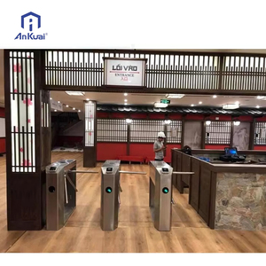 고보안성 출입통제 삼각 회전식 개찰구 메커니즘 헬스장용 턴스타일 게이트 - Product Image 5