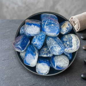 Vente en gros de pierres précieuses naturelles en quartz lapis-lazuli, pierres roulées, pierres en vrac, taille et forme personnalisées, en vrac - Product Image 3