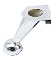 Pieds d'armoires de cuisine en métal chromé 130mm en chrome moderne en gros pour le remplacement