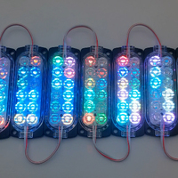DC12V 24V 2W Doble fila 12 Leds Flash Truck Car Led Flasher Module para jeep