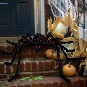 Decoraciones al aire libre de Halloween 100 arañas pequeñas <span class=keywords><strong>40</strong></span> telarañas elásticas Spider-Man Toy real Spider Web shooter para Yard Garden - Product Image 5